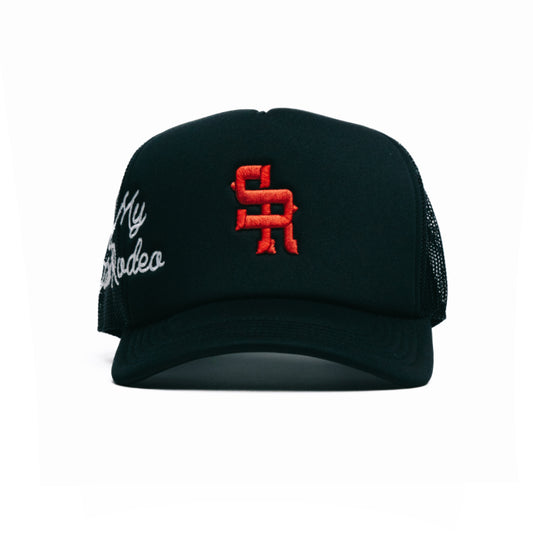 "The Big Rig" Foam Trucker Hat (Black/Red)