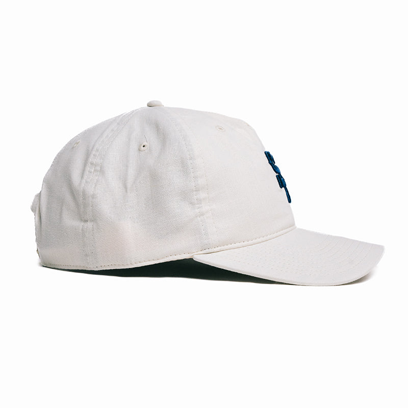 "The Journeyman" Unstructured Hat (Cream/Blue)