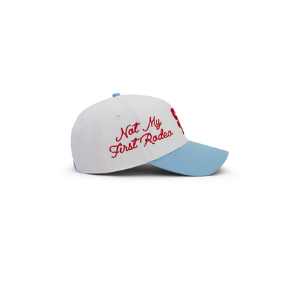 "The Midtown" Structured Hat (White/Blue)